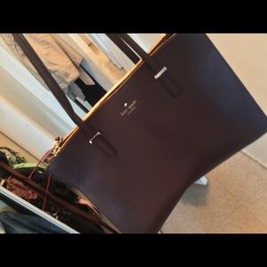 Kate Spade Burgundy Satchel + wallet